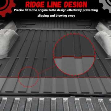 Custom Fit PARTZER Truck Bed Mat 2019-2025 Chevy Silverado