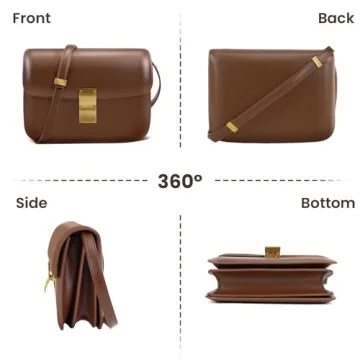 GETERUUV Small Crossbody Bag Stylish PU Leather Handbag