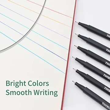 YISAN Colored Fine Tip Pens - 24 Vibrant Colors