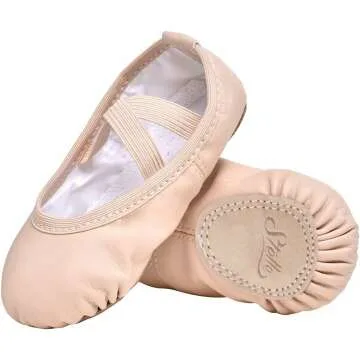 Stelle Soft Leather Ballet Shoes for Toddlers & Kids