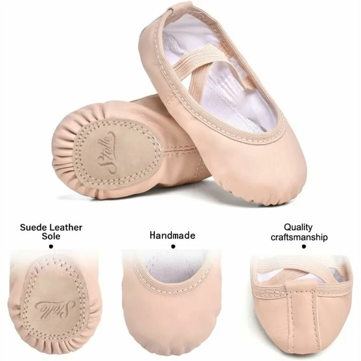 Stelle Toddler & Kids Ballet Shoes Soft Leather