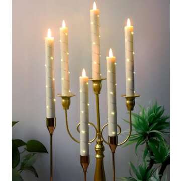 Starlight String Flameless Candle Set with Remote Control