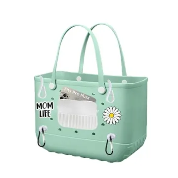 Bogg Bag Accessories Set Silicone Phone Holder Charms Grey