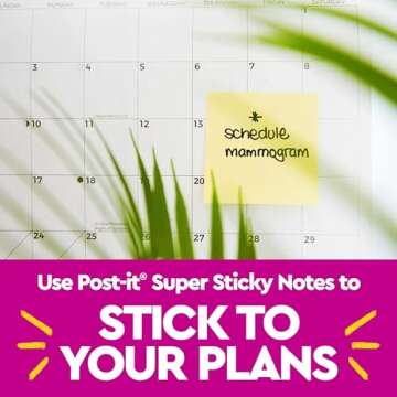 Post-it Super Sticky Lined Notes, 3 Sticky Note Pads, 4 x 6 in., School Supplies for Students, Ideal for Textbooks, Notebooks, Walls and Vertical Surfaces, Canary Yellow