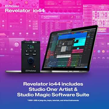 PreSonus Revelator io44 USB-C Audio Interface for Music Production