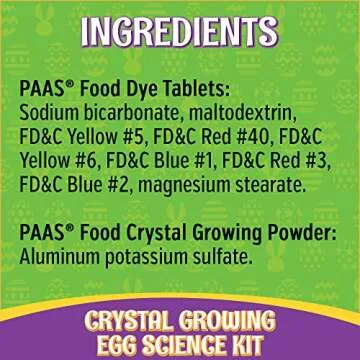 PAAS Eggsperiments Crystal Growing Egg Science Kit