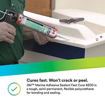 3M Fast Cure Adhesive Sealant for Marine Use – 3 oz