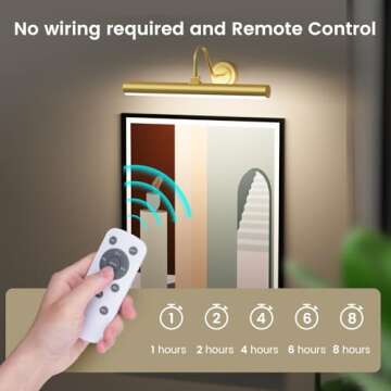 Bridika Picture Light with Remote for Home Decoration