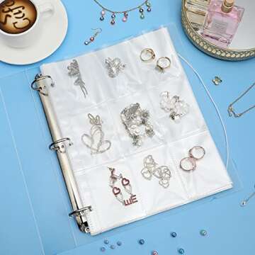Transparent Jewelry Organizer with Zipper Bags for Travel