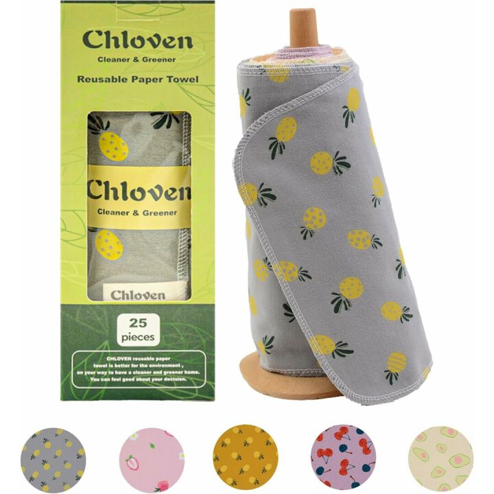 Washable Paperless Towels - Eco-Friendly 25 Pack