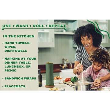 Washable Paperless Towels - Eco-Friendly 25 Pack