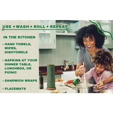 Washable Paperless Towels - Eco-Friendly 25 Pack