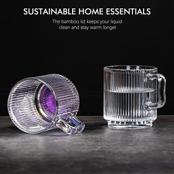 Leadiy Iridescent Glass Coffee Mug - Stylish & Functional
