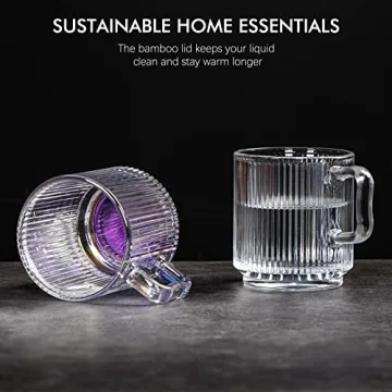 Leadiy Iridescent Glass Coffee Mug - Stylish & Functional