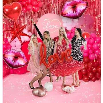 Hot Pink and Red Balloon Garland Balloon Kit for Parties