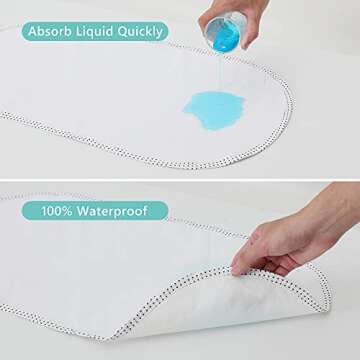 Buy TILLYOU Waterproof Changing Pad Liners 6PK - Soft & Reliable