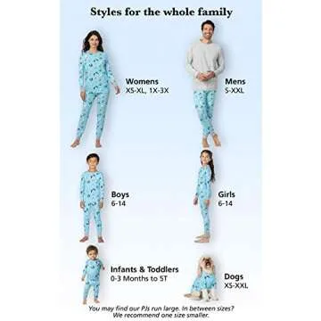 PajamaGram Matching Christmas PJs for Family, Blue Penguin, Womens L / 12-14