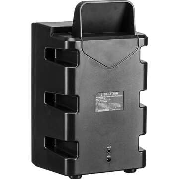 Singsation Karaoke Machine - Full Karaoke System for Adults or Kids, with Wireless Bluetooth Speaker and Microphone. Works with All Karaoke Apps via Smartphone or Tablet