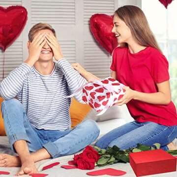 CHRORINE Tissue Paper for Packaging 60 Sheets Gift Wrapping Tissue Paper Heart Design Art Paper for Crafts Valentine's Day Wedding Party DIY Decor