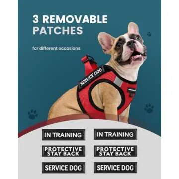 FAYOGOO Lightweight Service Dog Vest with 6 Patches