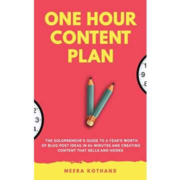 The One Hour Content Plan: The Solopreneur's Guide to a Year's Worth of Blog Post Ideas in 60 Minute...