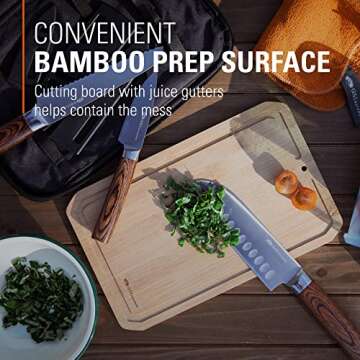 GSI Outdoors Rakau Gourmet Knife Set - Outdoor Cooking Essentials