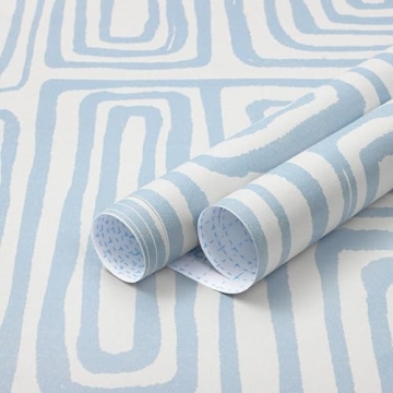 GloryTik Peel and Stick Wallpaper in Blue and White