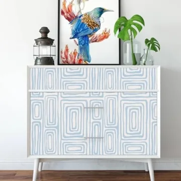 GloryTik Peel and Stick Wallpaper in Blue and White