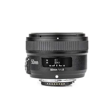 YONGNUO YN EF 50mm f/1.8 AF Lens YN50 Aperture Auto Focus for Nikon Camera as AF-S 50mm 1.8G with Cleaning Cloth