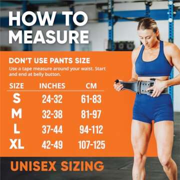 Weight Lifting belt for Men & Women - Premium Squat belt for both men and women - Lift Belt as Back belt for Lifting Heavy Weights (Black/White, Small)