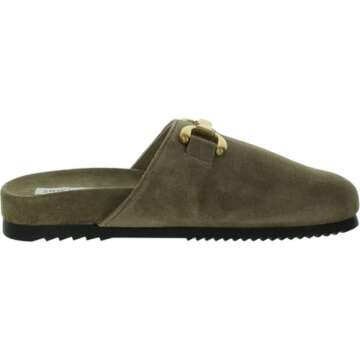 Steve Madden Women's Masin Clog, Taupe Suede, 8.5