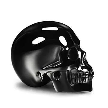 Skullis 2.0" Black Obsidian Crystal Skull Head Sculpture