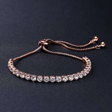 ASHMITA Luxury Adjustable Rose Gold Bracelet for Women