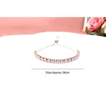 ASHMITA Luxury Adjustable Rose Gold Bracelet for Women