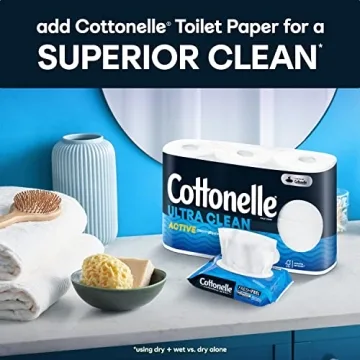 Cottonelle Flushable Wet Wipes for Adults Convenient Clean