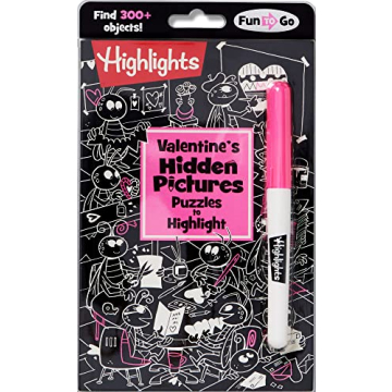 Valentine's Hidden Pictures Puzzles Book for Kids 6 and Up