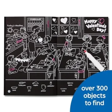 Valentine's Hidden Pictures Puzzles Book for Kids 6 and Up