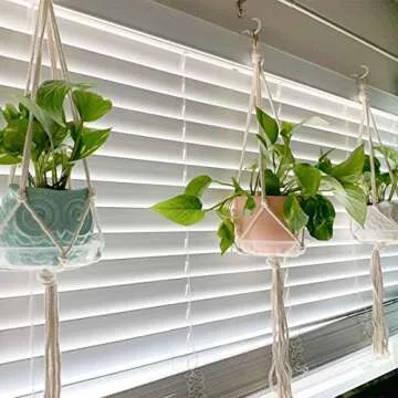 yuntop 12 Pack Vinyl Coated Ceiling Hooks, Multi-Function Wall Hooks for Indoors Outdoors (White, 1-1/4 Inch)