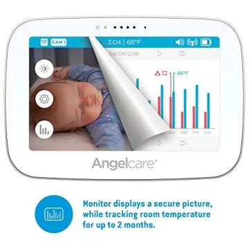 Angelcare Baby Monitor with Video and Breathing Sensor Pad (AC517)