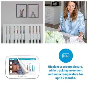 Angelcare Baby Monitor with Video and Breathing Sensor Pad (AC517)