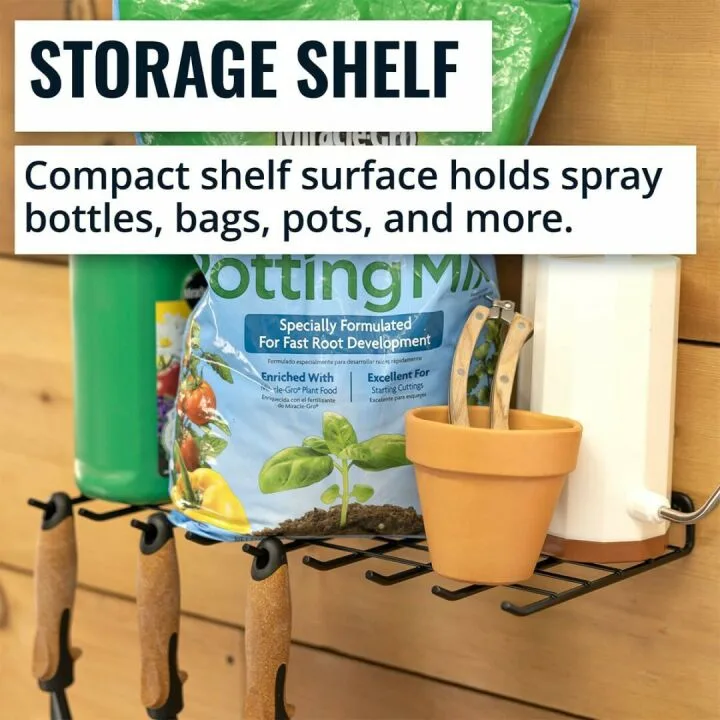 Gardening Tools Wall Mount Organizer for Storage