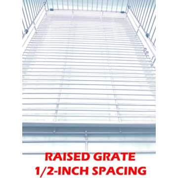 Easy Collapsable Bird, Dog and Cat Carrier Travel Carrier Metal Wire Prevent Beaks Out Cage with Stainless Feeder Cups Wooden Stand Perch