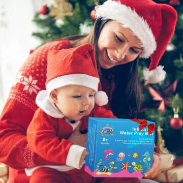 ZMLM Inflatable Tummy-Time Water Mat for Babies