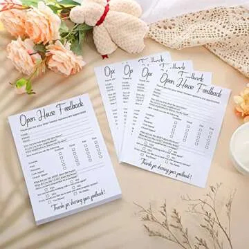 Marspark Real Estate Signs 150 Piece Feedback Notepad