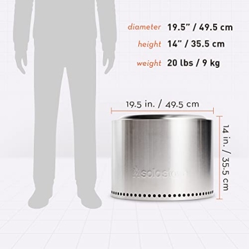 Solo Stove Bonfire 2.0 Portable Smokeless Fire Pit