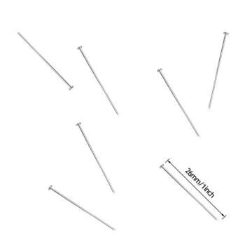 1000PCS Fine Straight Pins, Durable Stainless Steel Dressmaker For Sewing with Plastic Boxes, Flat H...