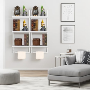 FUSUNBAO 3-Tier Floating Wall Shelves for Small Spaces