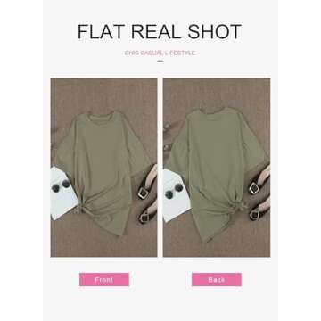 Stylish Dokotoo Oversized Summer Tee for Women - Gray