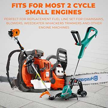 4 Sizes Petrol Fuel Gas Line Pipe Hose Tubing For String Trimmer Chainsaw Blower Lawn Mower and othe...