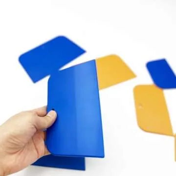 TuNan 9 PCS Durable Plastic Body Filler Spreaders for Automotive Projects